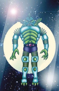 THE OUTER SPACE MEN #1 CVR G COLOSSUS REX METAL