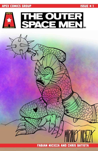 THE OUTER SPACE MEN #1 CVR I COLOR SKETCH
