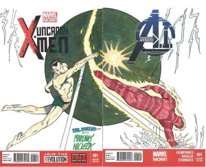 DF MARVEL BLANK VAR NICIEZA & DELBEATO TORCH SKETCH