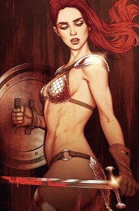 RED SONJA 2023 #1 CVR ZV FOC FRISON VIRGIN METAL