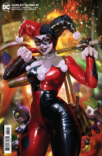 HARLEY QUINN #31 CVR D INC 1:25 DERRICK CHEW CARD STOCK VAR