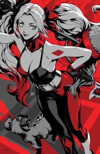 HARLEY QUINN BLACK WHITE REDDER #1 (OF 6) CVR F STANLEY ARGTERM LAU FOIL VAR