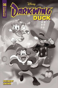 DARKWING DUCK #6 CVR G 10 COPY INCV LEIRIX B&W