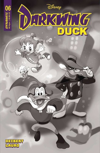 DARKWING DUCK #6 CVR G 10 COPY INCV LEIRIX B&W