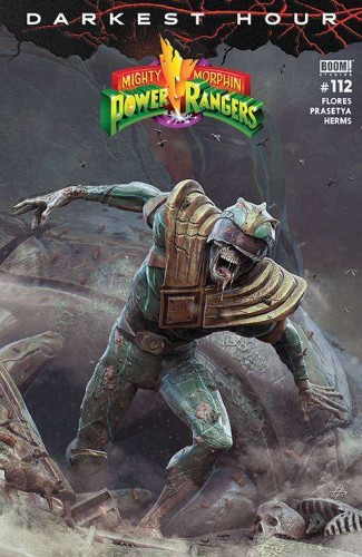 MIGHTY MORPHIN POWER RANGERS #112 CVR B DARK GRID VAR BARENDS