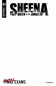 SHEENA QUEEN OF JUNGLE #1 CVR E BLANK AUTHENTIX
