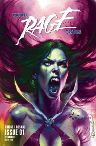 VAMPIRELLA DRACULA RAGE #1 CVR U FOC PARRILLO ULTRAVIOLET