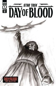 STAR TREK DAY OF BLOOD #1 CVR E 10 COPY INCV WARD B&W
