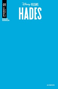 DISNEY VILLAINS HADES #1 CVR V FOC BLUE BLANK AUTHENTIX