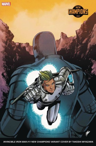 INVINCIBLE IRON MAN #11 TAKESHI MIYAZAWA NEW CHAMPIONS VAR