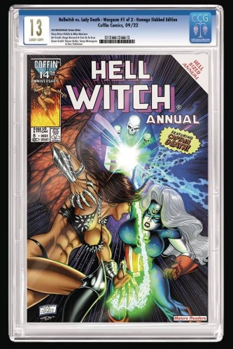HELLWITCH VS LADY DEATH WARGASM #1 (OF 2) CVR G HOMAGE SLABBED ED