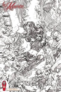 LA MUERTA ONSLAUGHT ONESHOT CVR F RAW ED