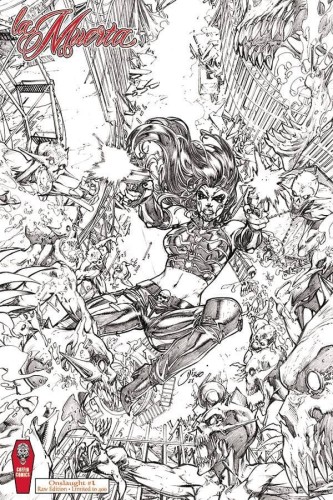 LA MUERTA ONSLAUGHT ONESHOT CVR F RAW ED