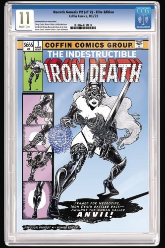 LADY DEATH NECROTIC GENESIS #2 (OF 2) CVR F IRON DEATH SLABBED ED