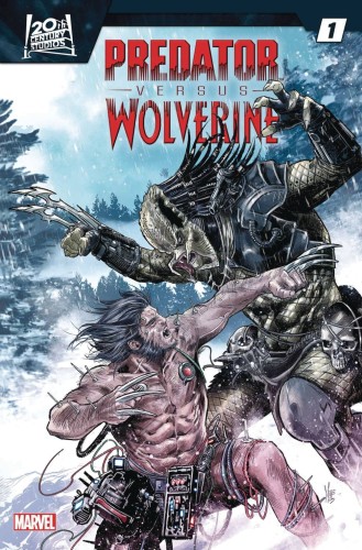 DF PREDATOR VS WOLVERINE #1 SILVER SGN LAND
