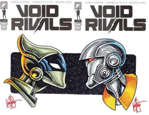 DF VOID RIVALS #1 BLANK VAR HEASER SGN & REMARKED
