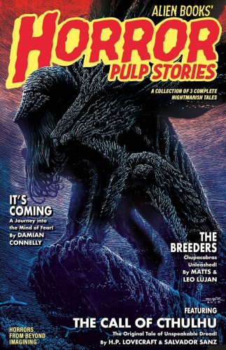 ALIEN BOOKS HORROR PULP STORIES CVR B SANZ