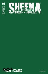 SHEENA QUEEN OF JUNGLE #1 CVR O FOC GREEN BLANK AUTHENTIX