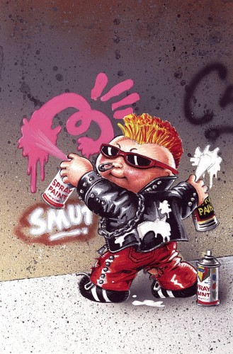 GARBAGE PAIL KIDS THROUGH TIME #2 CVR J CLASSIC TRADING CARD METAL PREMIUM