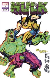 DF MARVEL CVR NICIEZA & DELBEATO HULK VS WOLVERINE SKETCH