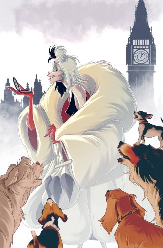 DISNEY VILLAINS CRUELLA DE VIL #1 CVR K BOO METAL PREMIUM