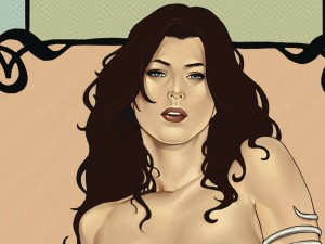 WAR GODDESS TOPLESS NUDE BAG SET (3CT)