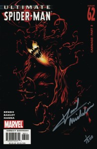DF ULTIMATE SPIDER-MAN #62 SILVER MICHELINIE SGN
