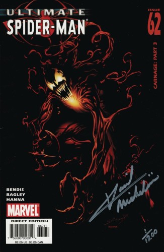 DF ULTIMATE SPIDER-MAN #62 SILVER MICHELINIE SGN