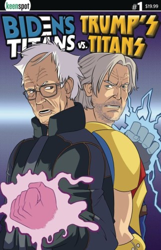 BIDENS TITANS VS TRUMPS TITANS #1 CVR F BERNIE VS BANNON HOLOFOIL