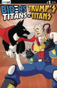 BIDENS TITANS VS TRUMPS TITANS #1 CVR G MAJOR VS PENCE BLANK FLIP