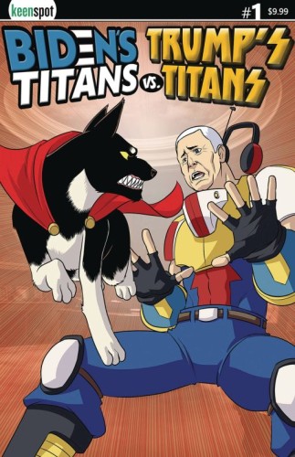 BIDENS TITANS VS TRUMPS TITANS #1 CVR G MAJOR VS PENCE BLANK FLIP
