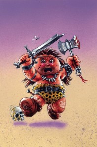 GARBAGE PAIL KIDS THROUGH TIME #5 CVR J CLASSIC TRADING CARD METAL PREMIUM