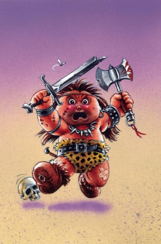 GARBAGE PAIL KIDS THROUGH TIME #5 CVR J CLASSIC TRADING CARD METAL PREMIUM