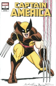 DF MARVEL COMICS FRAIM SGN & REMARKED & WOLVERINE SKETCH