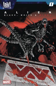 DF ALIEN BLACK WHITE & BLOOD #1 STEGMAN SGN