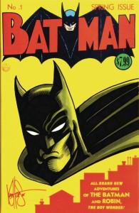 DF BATMAN #1 FACSIMILE HEASER SGN & REMARKED & BATMAN SKETC