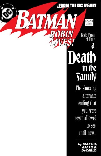 BATMAN #428 ROBIN LIVES - FAUX-SIMILE (ONE SHOT) CVR B BLANK CARD STOCK VAR
