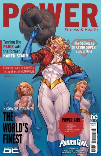 POWER GIRL #4 CVR C JAMAL CAMPBELL CARD STOCK VAR
