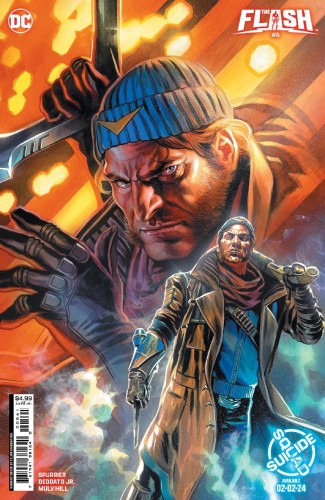 FLASH #5 CVR F FELIPE MASSAFERA SUICIDE SQUAD KILL ARKHAM ASYLUM CAPTAIN BOOMERANG CARD STOCK VAR