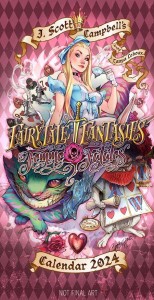 J SCOTT CAMPBELL FAIRYTALE FANTASIES 2024 CALENDAR DARK