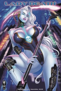 LADY DEATH IMPERIAL REQUIEM #1 (OF 2) CVR B HARRIGAN ARMORED ED