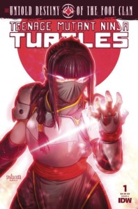 DF TMNT UNTOLD DESTINY FOOT CLAN #1 LTD BURNHAM GOLD SGN