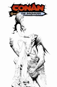 CONAN BARBARIAN #6 2ND PTG LEE B&W INK