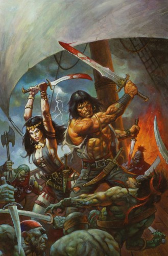 CONAN BARBARIAN #7 FOC HORLEY VIRGIN