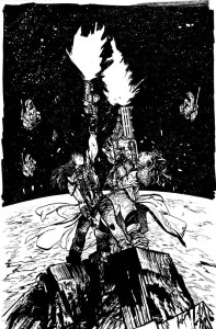 REBEL MOON HOUSE BLOODAXE #2 (OF 4) FOC JOHNSON VIRGIN B&W