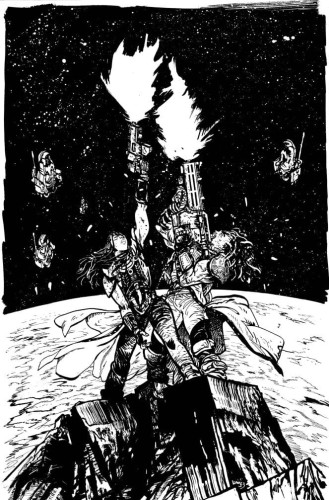 REBEL MOON HOUSE BLOODAXE #2 (OF 4) FOC JOHNSON VIRGIN B&W