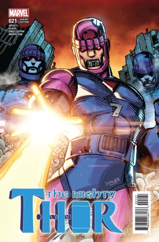 MIGHTY THOR #21 X-MEN CARD VAR