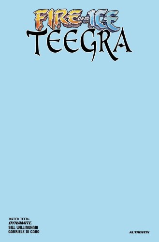 FIRE & ICE TEEGRA ONE SHOT CVR G ICE BLANK AUTHENTIX