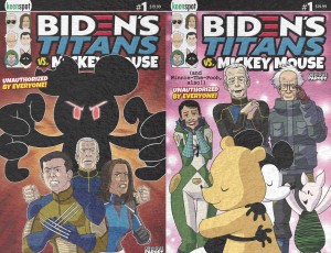 BIDENS TITANS VS MICKEY MOUSE (UNAUTH) #1 CVR F HOLOFOIL FLIP CVR