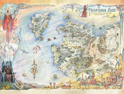 CONAN BARBARIAN #9 FOC WRAP THURIAN AGE MAP CARD STOCK